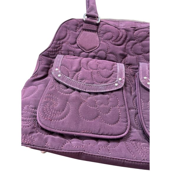 Vera Bradley Womens Purple Quilted Medium Shoulder handbag medium SKU 8577 - Picture 2 of 16
